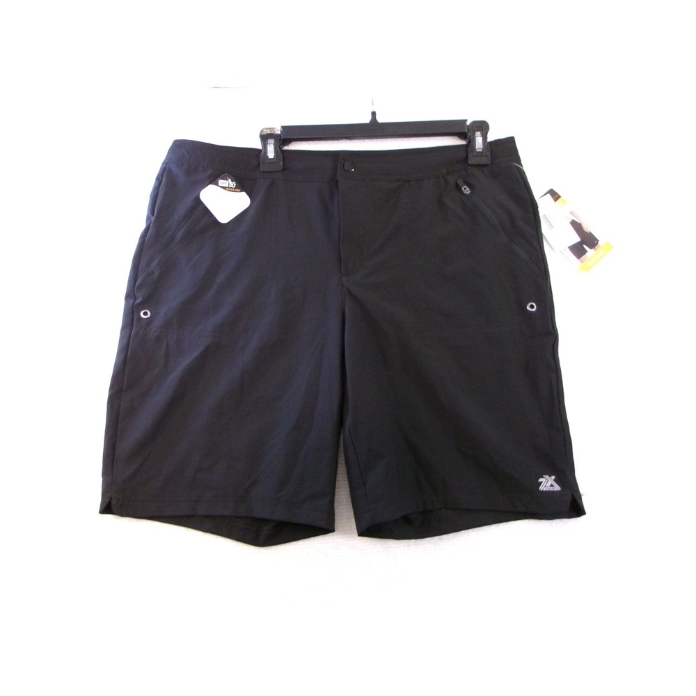 ZeroXposur Mens Paddle Shorts Black Quick Dry‎ UPF 50 Board Shorts Y98207 XL